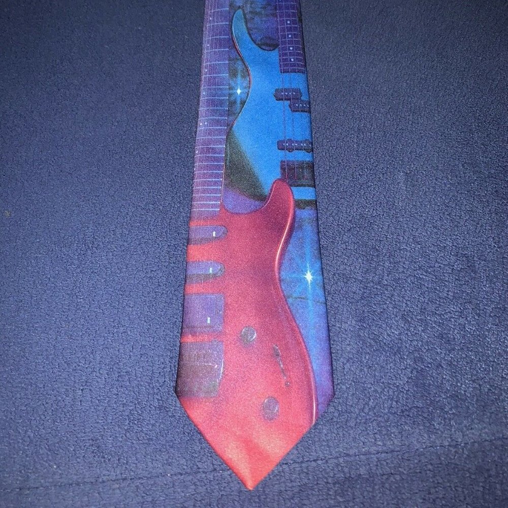 Ralph Marlin "Guitars" 1992 Vintage Necktie